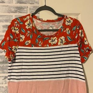 MAURICES 24/7 shirt sleeved tee